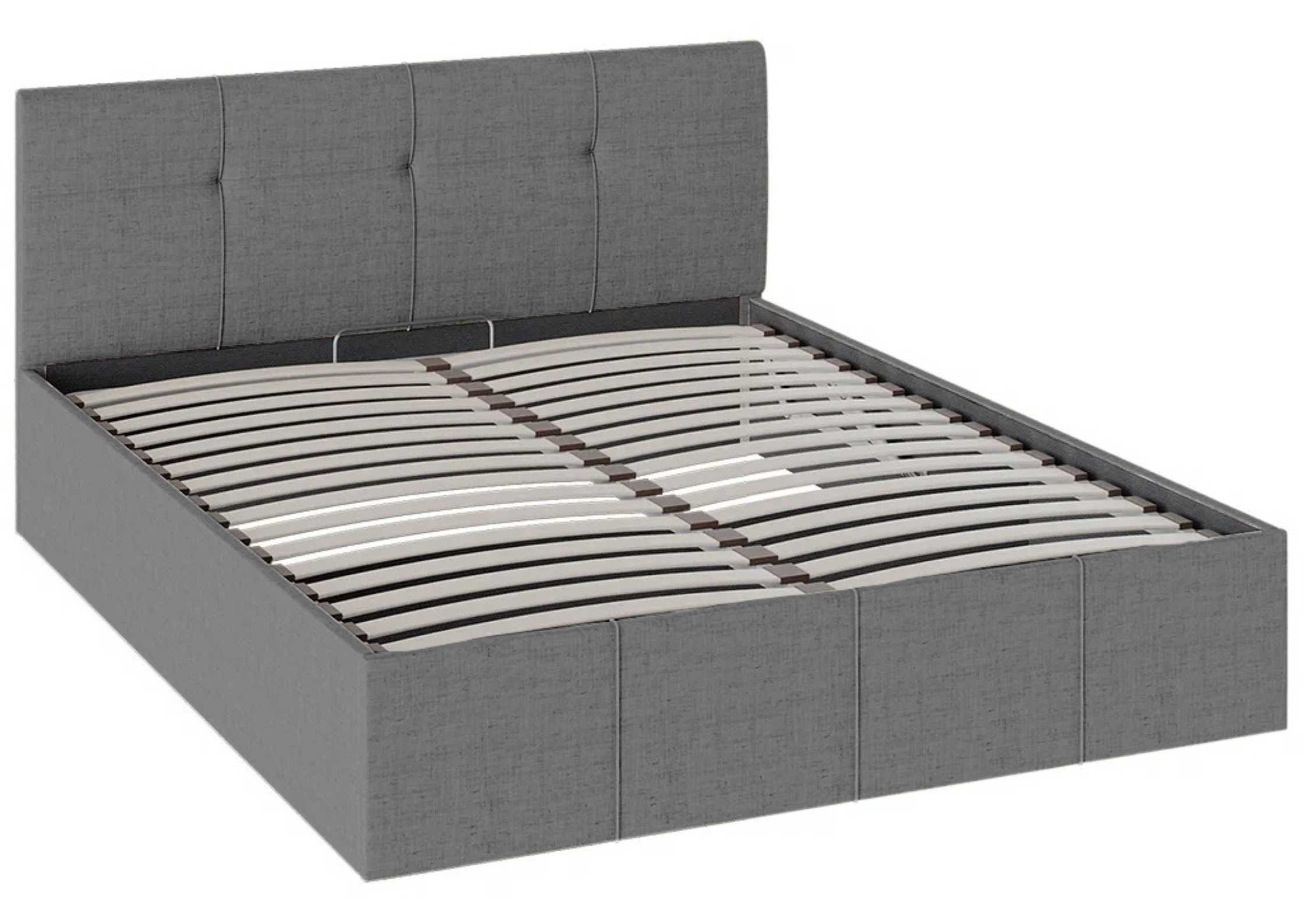 Grafitowe łózko 180x200cm